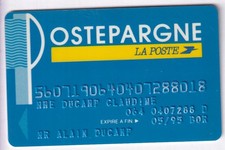 CARTE / CARD BANQUE BANK CREDIT .. ANCIENNE OLD CCP LA POSTE PERIMEE MAGNETIQUE