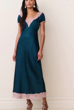 Taylis Satin Lace Maxi Dress