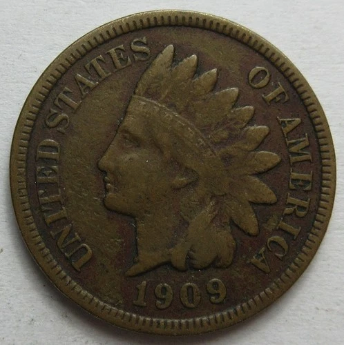 1909-S Indian Head Cent -VF- KEY DATE (#223b)