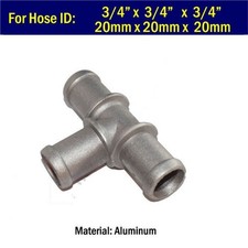 34 To 34 To 34inch Tee Aluminum Heater Hose Connector Coolant Fitting Metal S 34 To 34 To 34inch Tee Aluminum Heater Hose Connector Coolant Fitting Metal S