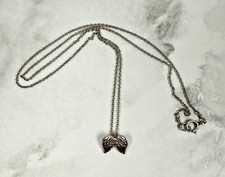Sterling Silver Necklace with Delicate Angle Wings Pendant - 16"