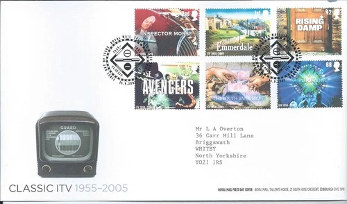 GB QEII 2005 Classic ITV 1955 - 2005 First Day Cover Tallents House Postmark