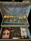 Vintage Estate Costume Jewelry Lot Retro MCM Gold Tone Lot Napier Monet More