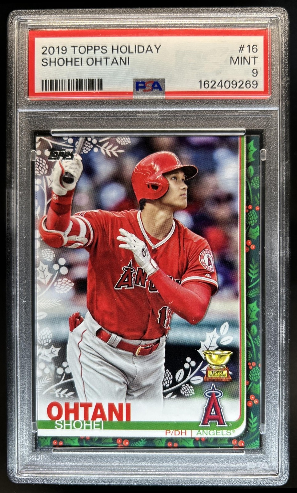 2019 Topps Holiday Shohei Ohtani - Super Rookie All-Star #HW16 Angels PSA 9 (69) view 1