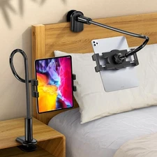 Gooseneck Phone and Tablet Holder Adjustable Flexible Stand Mount 4.7-12.9"