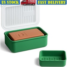 Large Soap Travel Case Leak Proof Silicone Holder Gym Camping RV Travel New
