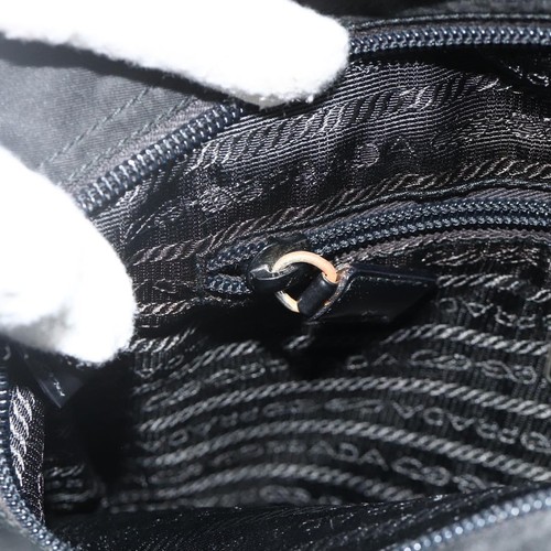 Borsa tote PRADA nylon nero argento originale ka4054 - Foto 21 di 24