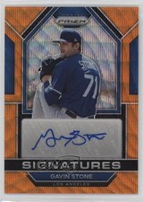2023 Panini Prizm Signatures Orange Wave 34/50 Gavin Stone #SIG-GS Auto 1c7f