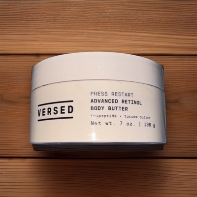 Versed Press Restart Advanced Retinol Body Butter Tripeptide Cream 7oz Tucuma