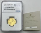 2024 Gold £25 1/4 Oz Great Britain Britannia And Liberty PF 70 Ultra Cameo