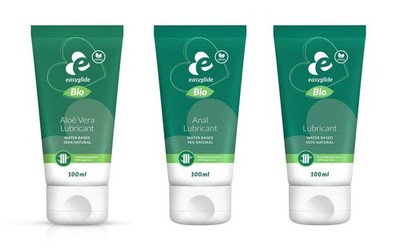 EasyGlide Wasserbasiertes Gleitmittel Bio & Natural Aloe Vera, Anal, Duftfrei