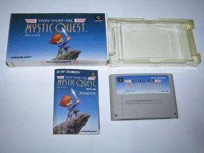 Final Fantasy Mystic Quest USA Super Famicom Japan import +Box Manual US Seller