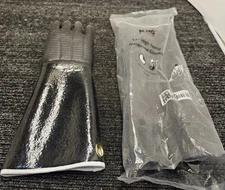 (1 PAIR) KNG 3108 BLK High Temperature Neoprene Gloves 17"