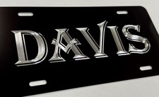 Engraved Custom Personalized Your Name Diamond Etched License Plate Car Tag