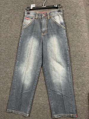 Ecko Unltd Baggy Jeans  Womens 10 Denim Foundry Straight Leg Skater Five Pocket 