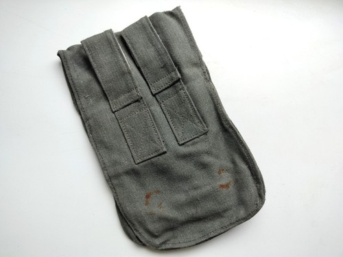 Spare gas mask filter carrying pouch "ohx" original German WW2 Wehrmacht - Afbeelding 2 van 7