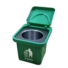 Mini Trash Can Rubbish Travel Bin Ashtray Wall-Mounted Waste Bin with Lid