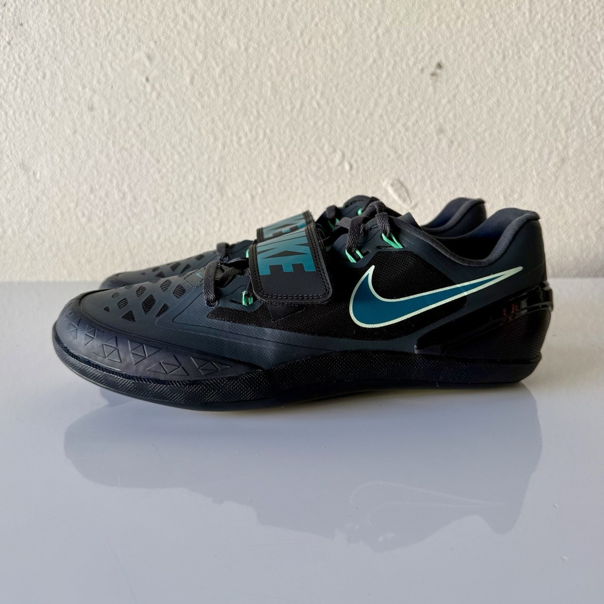 Nike Zoom Rotational 6 Track Throwing Mens Sz 8 Shoes Black Spruce FZ9606-001 Nike Zoom Rotational 6 Size 7-13 Mens Throwing Shoes Black  main image 3