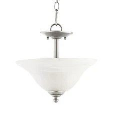 Quorum International 2810-13 Nickel Spencer 2-Light 13"W Pendant