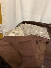 Lot Of 5 Pair 2X Bombas Hipster Panties Brown Hickory Color NWT