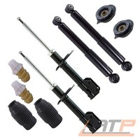 4X GAS StossdÄMpfer + Domlager + PROTECTION-KIT FÜR Fiat Punto 188 1.2 BJ 99-