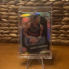 2024-25 Panini Prizm Black - Ausar Thompson Silver Prizm Auto #90