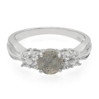 Cavill Spektrolith Ring 0,58Ct Topas 0,26Ct Rundschliff Silber 925