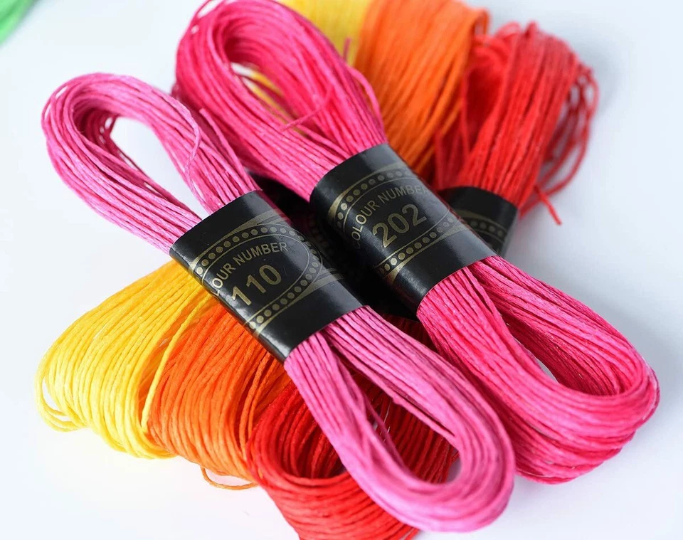 20 Pack of Handwork Multifunctional Thread 100% Cotton Supplement Thread 10 colo - Image 2 of 4