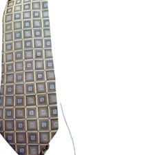 Daniel Craig Geometric Patterns Tie Gold And Blue