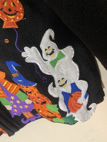 heirloom collectibles sweater Halloween Vintage M - Picture 3 of 8