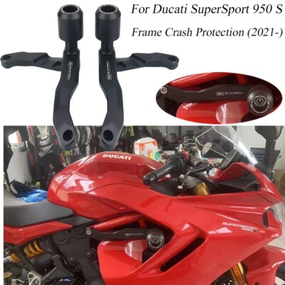 No Cut Frame Slider Crash Protector For Ducati SuperSport 950 S 2021 2022 2023 -