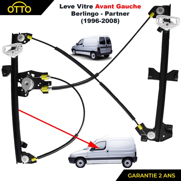 Fensterheber Vorne Links Fahrerseite Leiter FüR Berlingo Partner 1996-2008-image