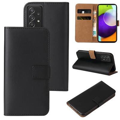 Handy Tasche Schutzhülle Book Case Flip Cover Wallet Etui Handy Hülle Schwarz