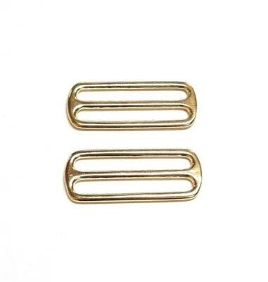 CHURCH PRODUCTS UK® Massives Messing 3 Bar Slide 50 mm/2" Tri Glide Versteller Hundehalsbänder Leder x1 - x50