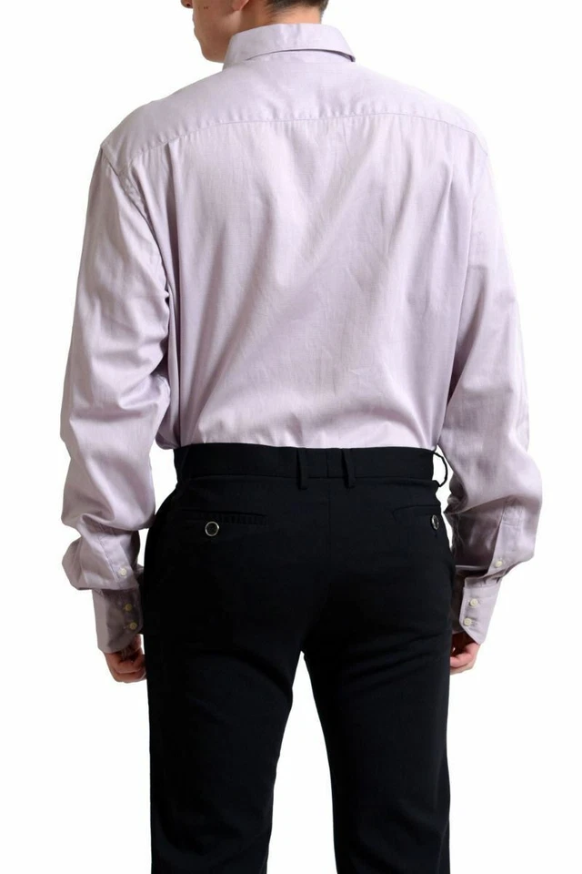 Camisa de vestir para hombre Gianfranco Ferre púrpura con botones EE. UU. 18,5 IT 46 Foto 2 de 3