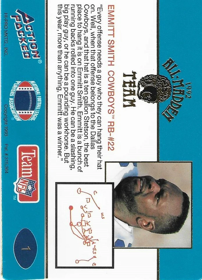 1992 Action Packed All-Madden - Complete Your Set (#1-54) - All cards $1.20 - Image 2 of 4