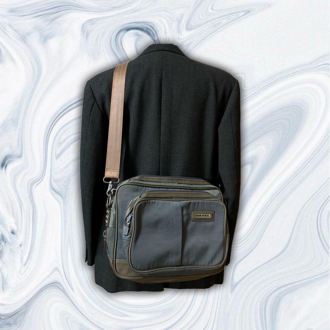 Diesel Men Messenger Bag Grunge Punk Rock Y2K 00S Luxury