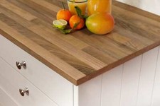 California Walnut Luxury Laminate Worktops, Textured Matt, Square Edged 39mm