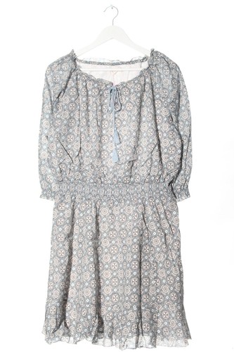 Robe S.Oliver Manches Longues – Taille 36, Rouge/blanc Cassé/noir, Coupe Trapèze Décontractée
