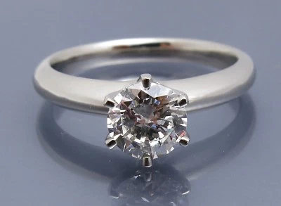 REIF-DESIGN - KLASSISCHER BRILLANT SOLITÄR RING - TOPSCHÖN - 950 PLATIN - Bild 1 von 4