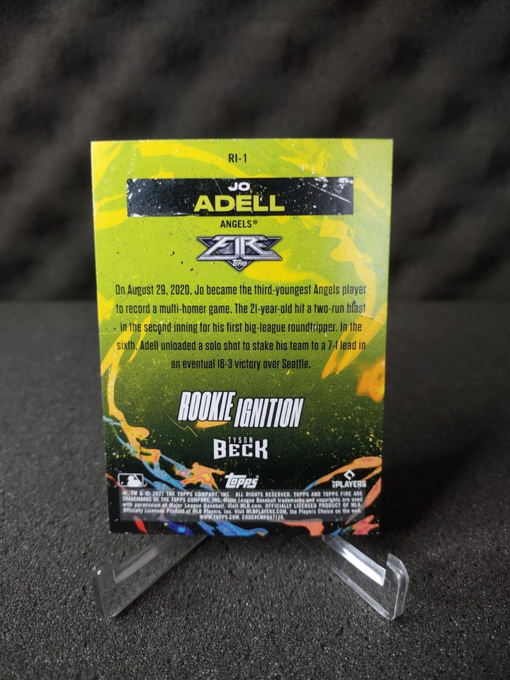2021 Topps Fire - Rookie Ignition Gold Minted #RI-1 Jo Adell (RC) | eBay