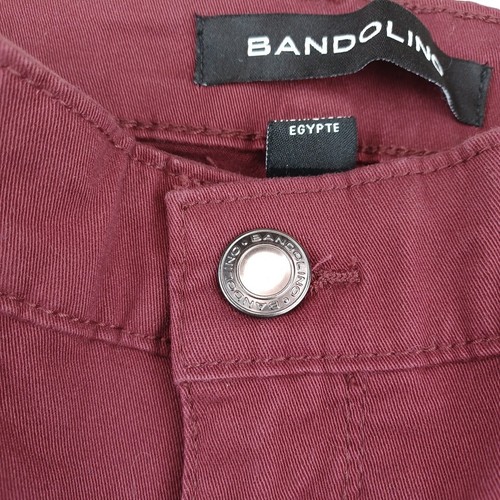 Bandolino Amy auberginefarbener Stretch-Denim gerades Bein Damen neu mit Etikett Größe 6 neu - Bild 9 von 12