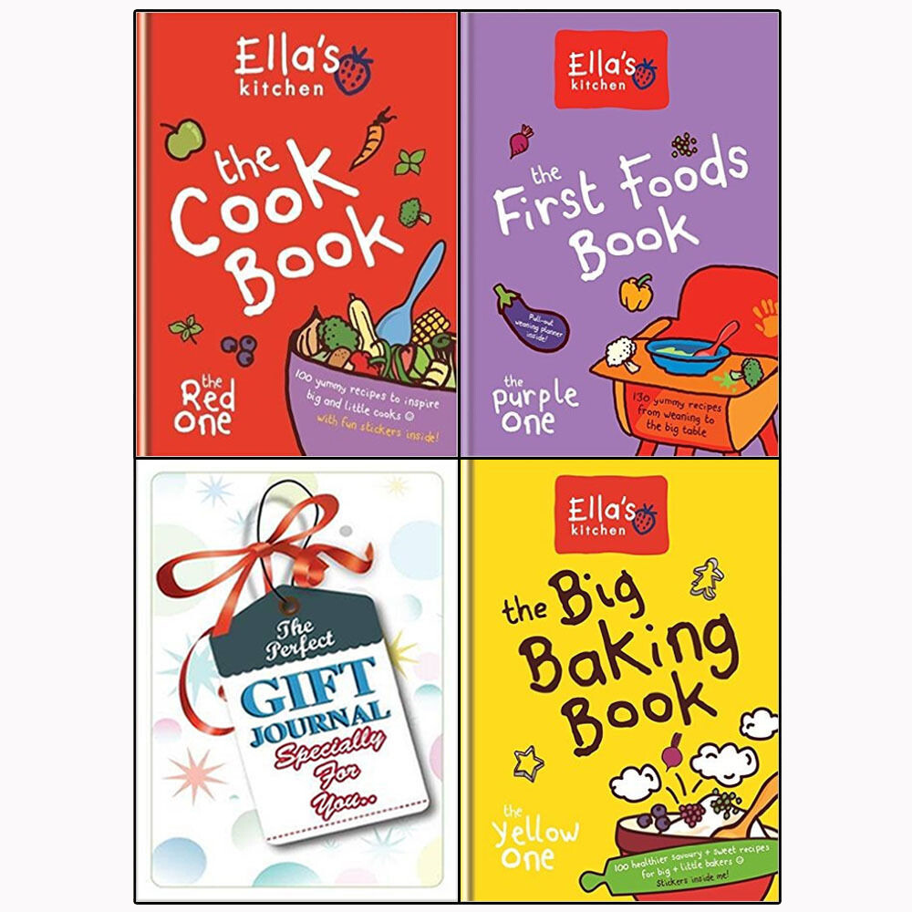 Ella's Kitchen Cookbook 3 Books Collection with Journal Set Big Baking Book