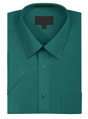 Omega Men's Short Sleeve Dress Shirt
