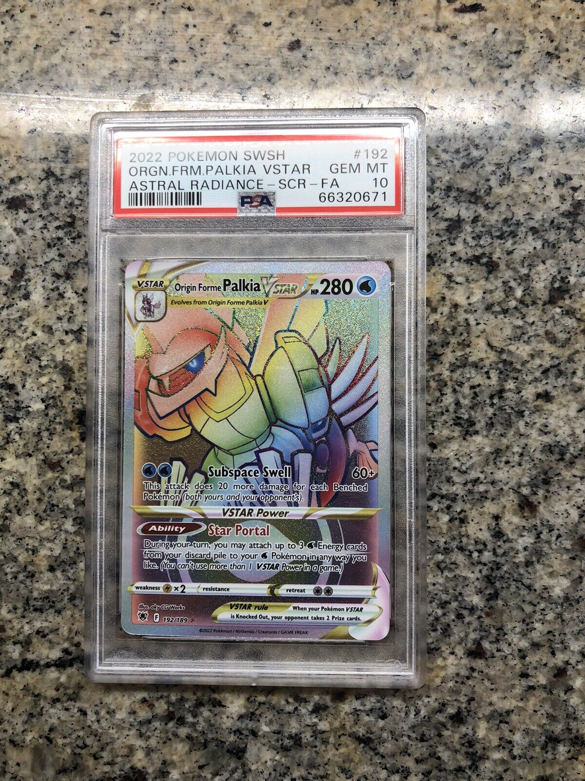 Carta Pokémon Palkia Forma Origem V-astro Rainbow - Ee10