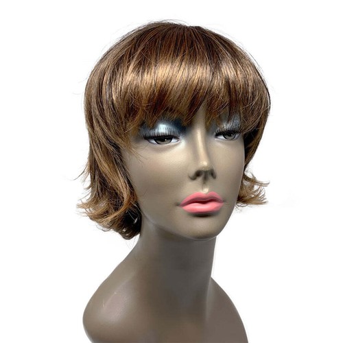 Safie Flip Short Women Wigs Ladies Bob Synthetic Hair Cosplay Party Wig