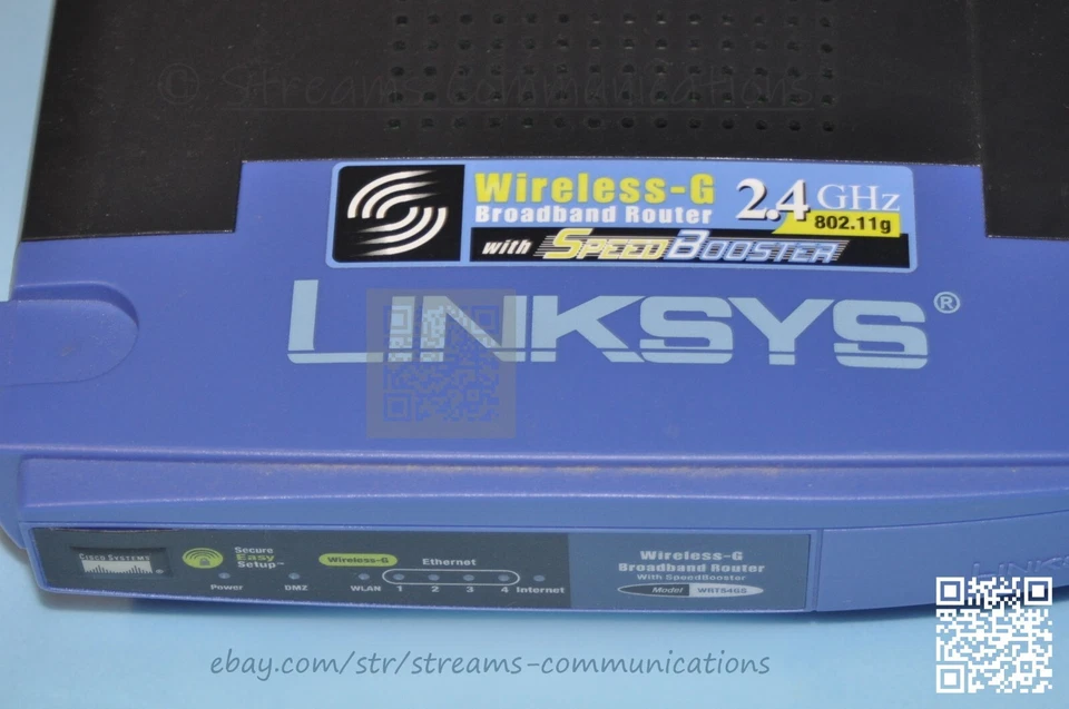Linksys Wireless-G 2.4GHz Broadband Router w/ AC Adapter (4-Port 10/100 802.11g) - Image 2 of 4