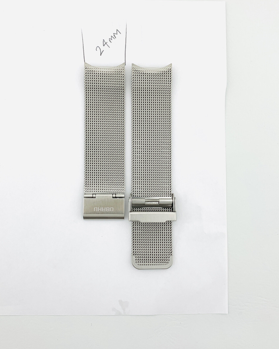 OBAKU WATCH BAND , V132 , SILVER MESH , OBAKU WATCH STRAP, OBAKU