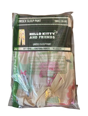 New! Sanrio Hello Kitty & Friends Unisex S (28-30) Sleep Pajama Pants
