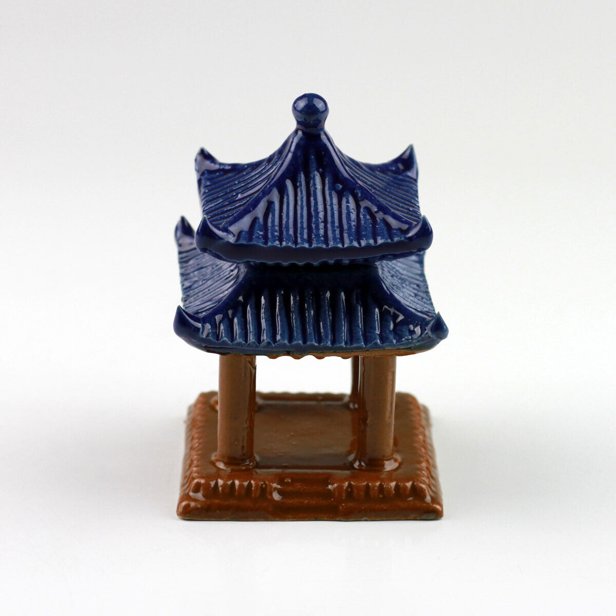 Bonsai-Figur chinesischer Pavillion Bonsai Garten Keramik-Dekoration Höhe 9,5 cm